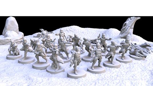 Officer Clone Trooper Miniatures