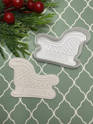 Sleigh cookie cutter and Stamp