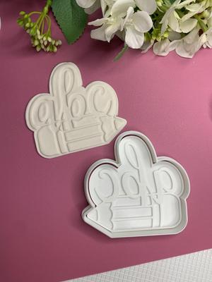 Back To School ABC Pencil, Cookie Cutter and Stamp