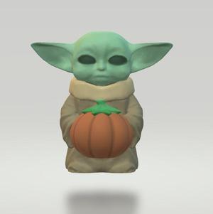 Baby Yoda Pumpkin Halloween