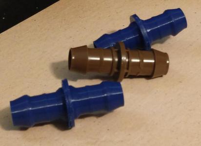 Rainbird connectors for 1/2" ID hose