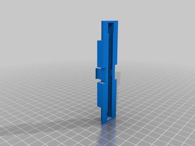 Bi fold closet door, sprind holder