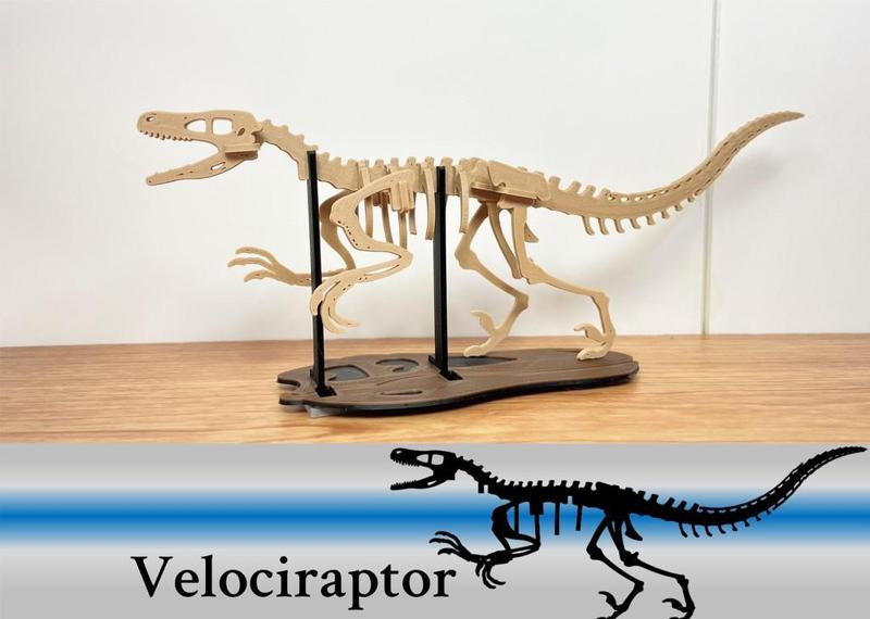 [3Dino Puzzle] Velociraptor