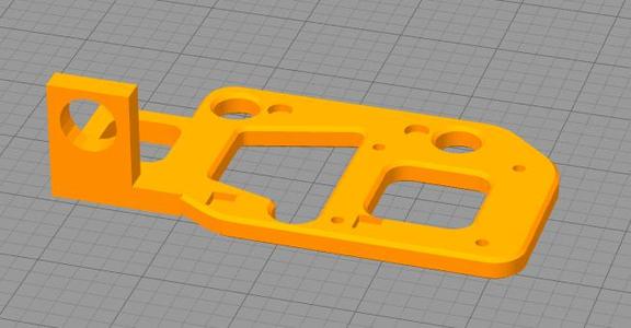 E3D Hemera Mount for Geeetech A10 with EZABL