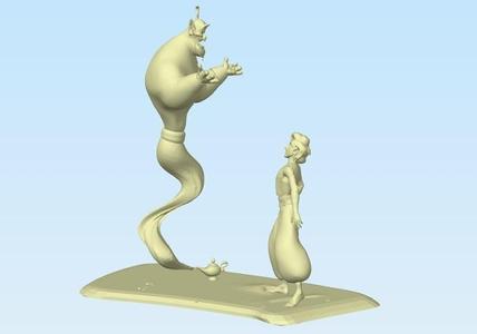 Aladdin and Genio