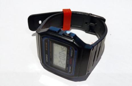 Parametric watch strap loop replacement (Casio F-91W) 