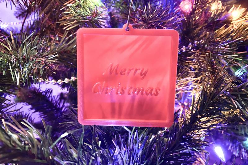 Merry Christmas ornament