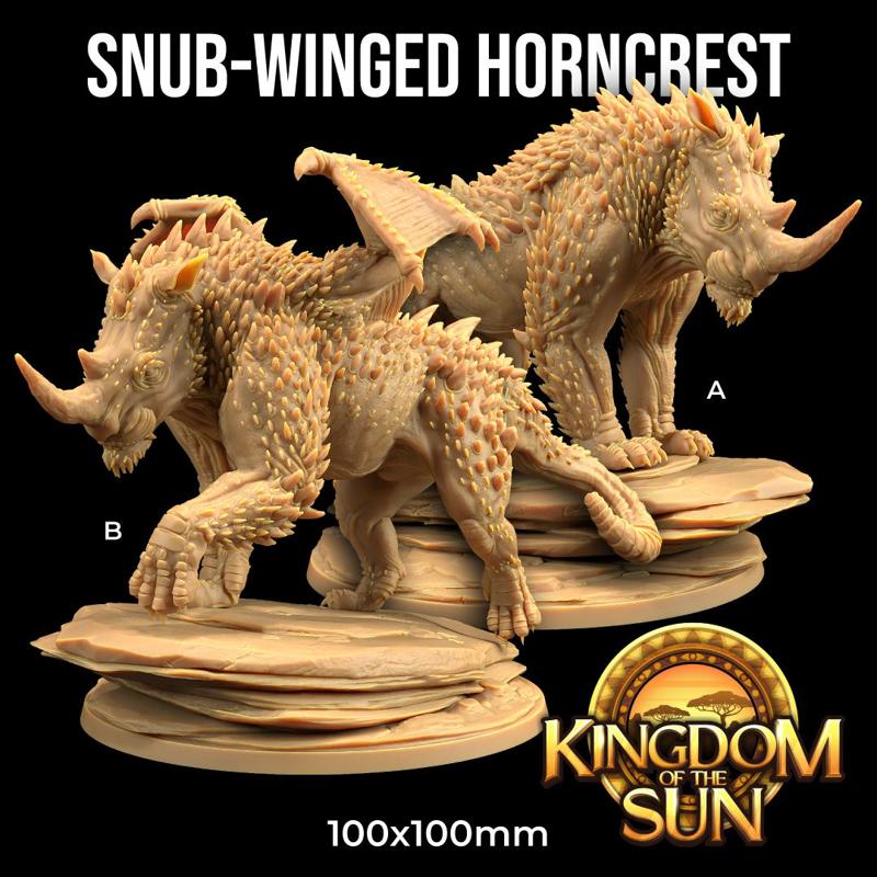 Snub-Winged Horn Crest  | PRESUPPORTED | Kingdom of the Sun
