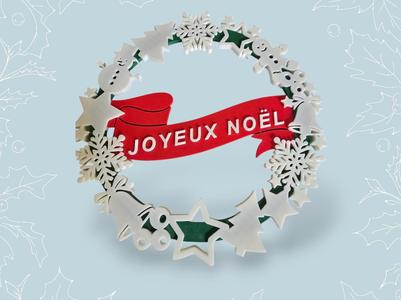French Christmas Door sign