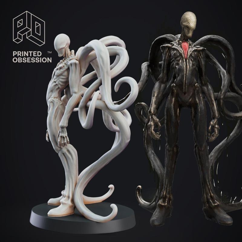 Tall man - Cryptid - PRESUPPORTED - 32mm Scale - Slenderman D&D Style