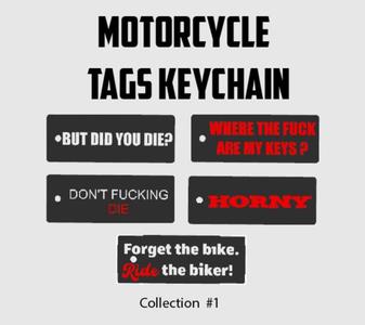 Collection Motorcycle Tags Keychain #1