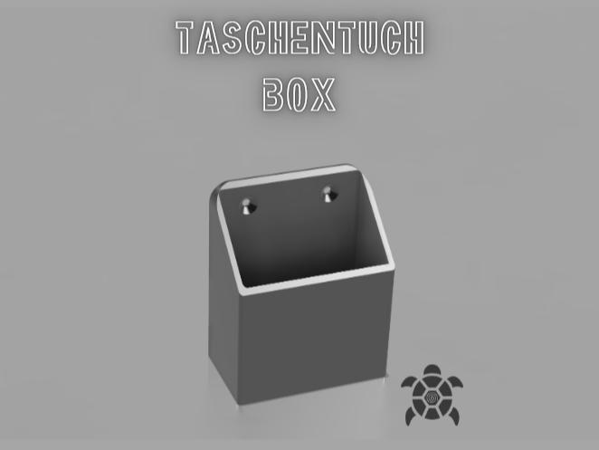 Tissue box wall mount