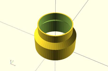 adapter duct 120/100 mm