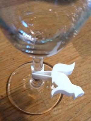 Animal Party Glass Marker with wine glass add-on