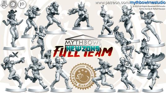 Newzons Team 16 miniatures Fantasy Football 32mm