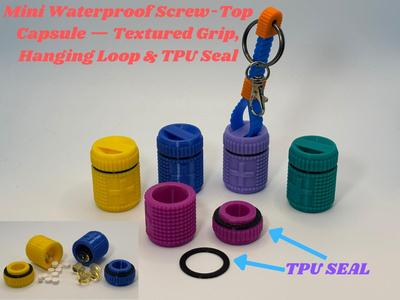 Mini Waterproof Screw-Top Capsule