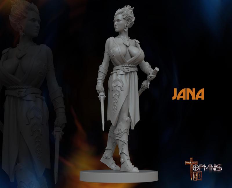 GUERRERA JANA PARA JUEGOS DE ROLL
