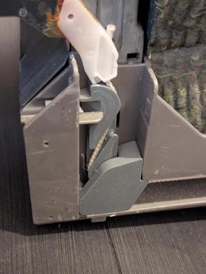 Dishwasher door retract mechanism parts   