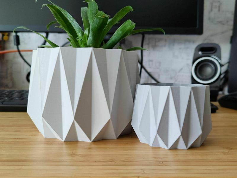 Geo Crystal Pot and planter for plants - Vase mode