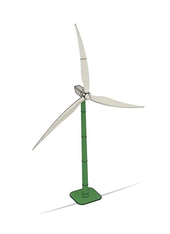 wind turbine (about 140cm)   