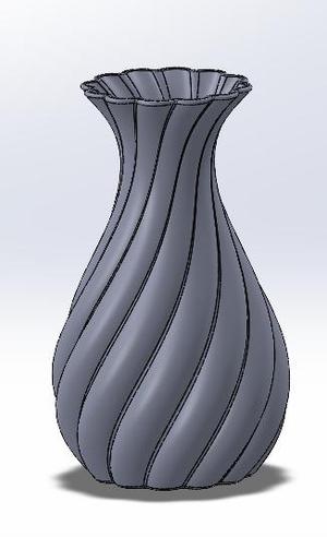 Vase for plastic flowers