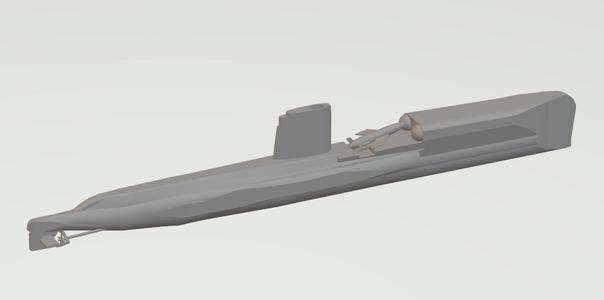 1/350 Scale  USS Growler SSG-577 Grayback Class 1962.stl