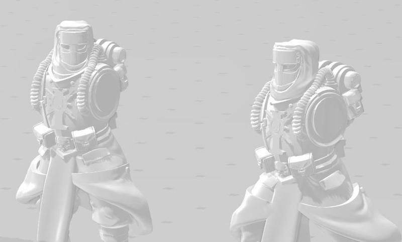 Desert Angry Space Guard Psychic Stormtroops Conversion Kit