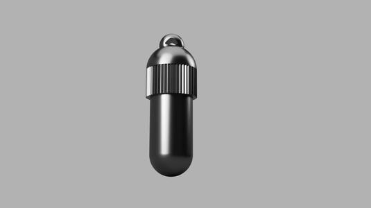 Emergency ASS Pillbox for keychain
