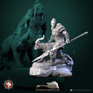 Larsael the Lightning orc hunter 32mm and 75mm pre-supported