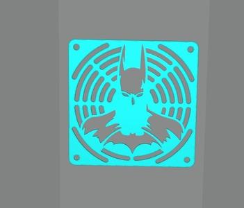Fan grill with batman