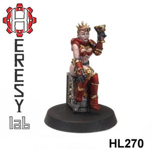 HL270 - Heresylab - SciFi Female PinUp Blood Gauntlet Angel
