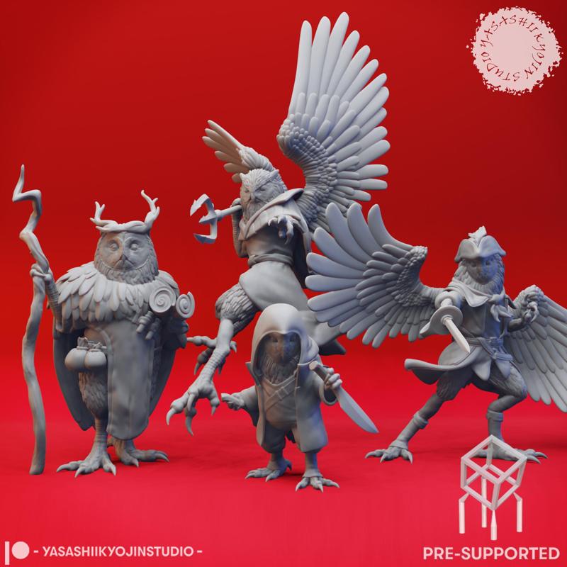 Parliament of Owlin - Tabletop Miniature (Pre-Supported)