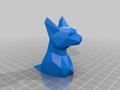 God Cat Low Poly [sliced]