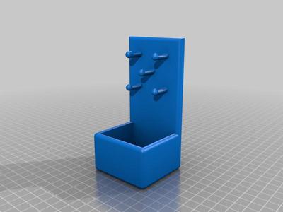 Key hanger for metal shelving