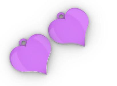 heart earrings   