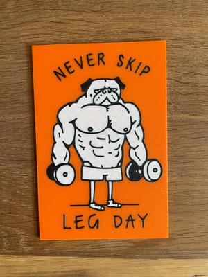 Funny Gym Sign / Workout / Dog / Wall Art / 2d