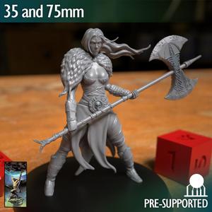Female Barbarian Fighter Warrior Axe