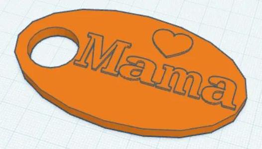 Key ring / name tag / sleutelhanger mama   