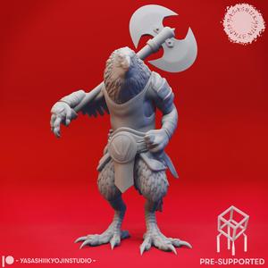 Kenku Barbarian - Tabletop Miniature (Pre-Supported)