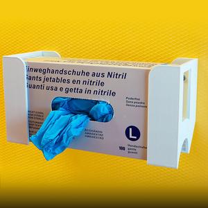 Multi-size glove box holder