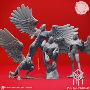 Harpy Mob - Tabletop Miniature (Pre-Supported)