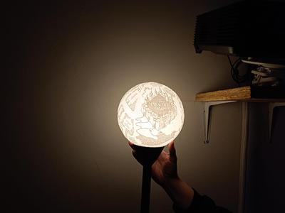 The Marauder`s Map Litho-Lamp