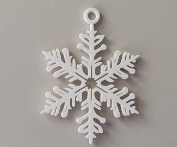Snowflake Xmas tree decoration