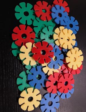 Snowflake montessori puzzle for kids