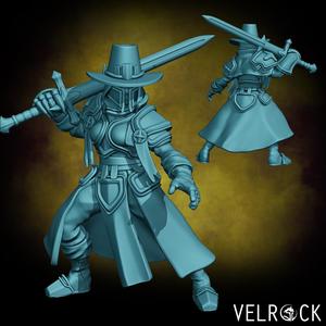 Witch Hunter Cleric with Sword, Hammer or Crossbow (Female) (PRESUPPORTED)