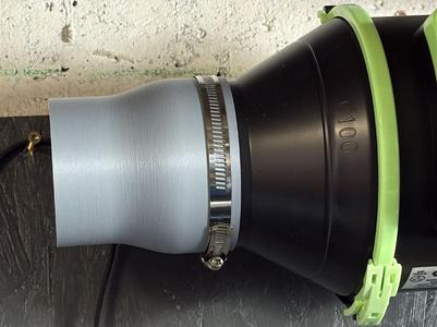 inline duct fan to reduce from 100 mm to 85 mm