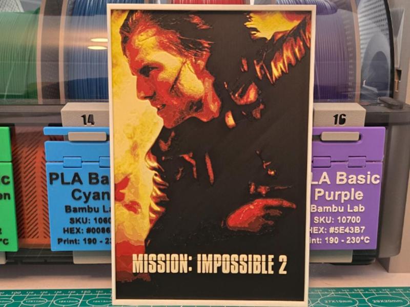 Mission: Impossible 2 Movie Poster - Hueforge Art