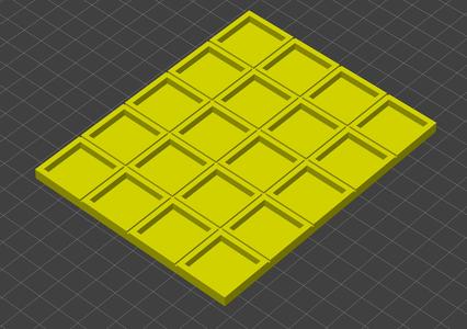 Warhammer 20-25mm movement tray