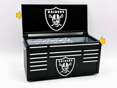 Lid - Las Vegas Raiders inspired toolbox desk pen