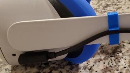 Oculus Quest 2 Elite Strap Link Cable Support